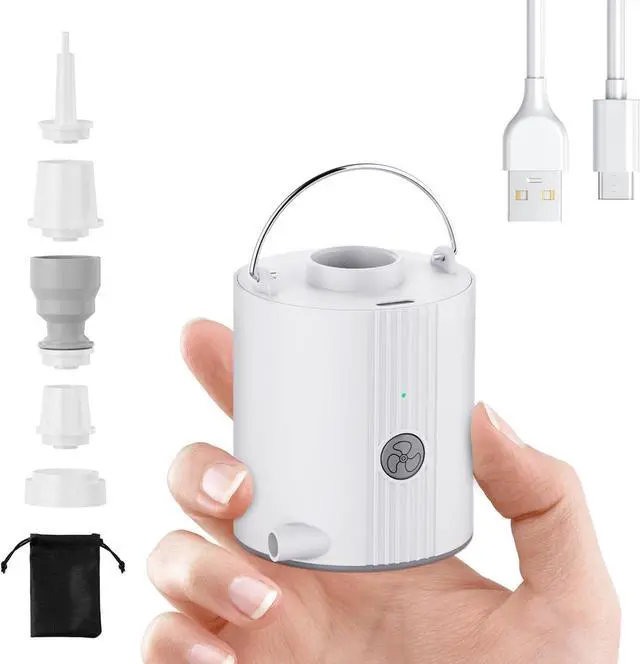 Main image of Portable Air Pump for Inflatables with 2600 mAh Battery, Ultra-Fast and Mini Electric Air Pump,Inflate Deflate for Camping, Pool Floats, Air Mattress, Swimming Ring, Vacuum Storage Bags