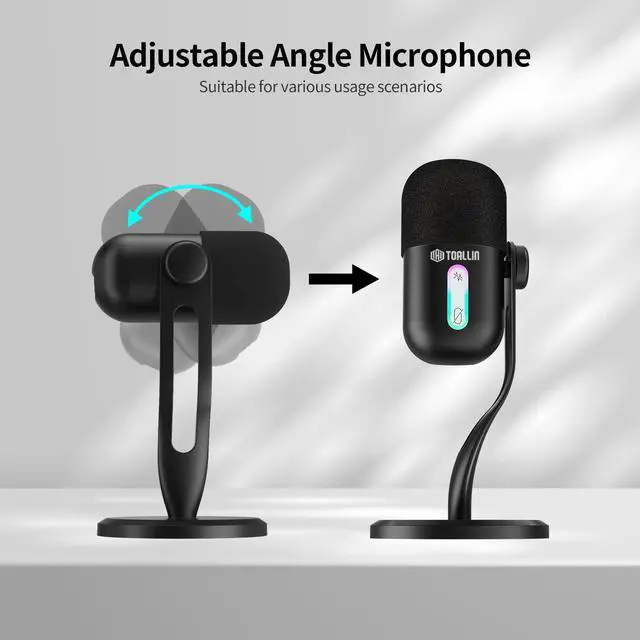 Alt view image 6 of 7 - CM60 - USB Condenser Microphone for Recording, Streaming, Podcasting, Meetings on Teams, Zoom, OBS, Twitch, YouTube, Noise Reduction & Mute, Works with Laptop/PC/Tablet/Cellphone, Black
