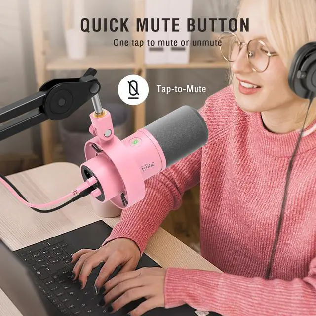Alt view image 5 of 7 - AmpliTank K688P XLR/USB Dynamic Microphone, Vocal Podcast Mic