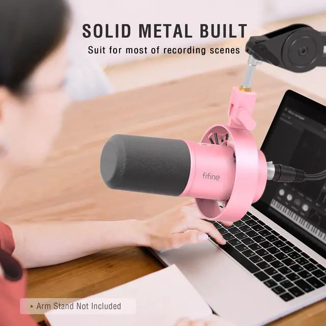 Alt view image 6 of 7 - AmpliTank K688P XLR/USB Dynamic Microphone, Vocal Podcast Mic
