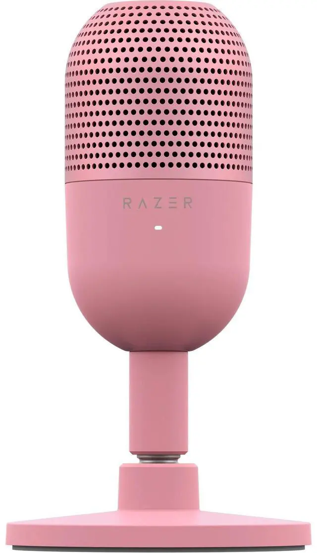 Main image of Seiren V3 Mini USB Microphone: Condenser Mic - Supercardioid Pickup Pattern - Tap-to-Mute Sensor with LED Indicator - Shock Absorber - Ultra Compact - PC, Discord, OBS Studio, XSplit - Quartz