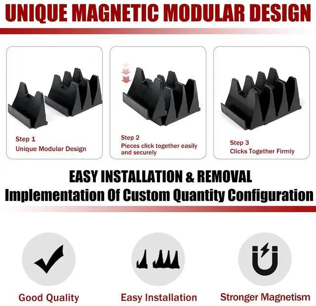 Alt view image 6 of 7 - 60 pcs Magnetic Modular Wrench Organizer Wrench Holder - Wrenchs Tool Organizers for Tool Drawer Storage, Wrenchs Rack with Metric SAE Labels, Tool Storage Set Holder Festival for Mechanics