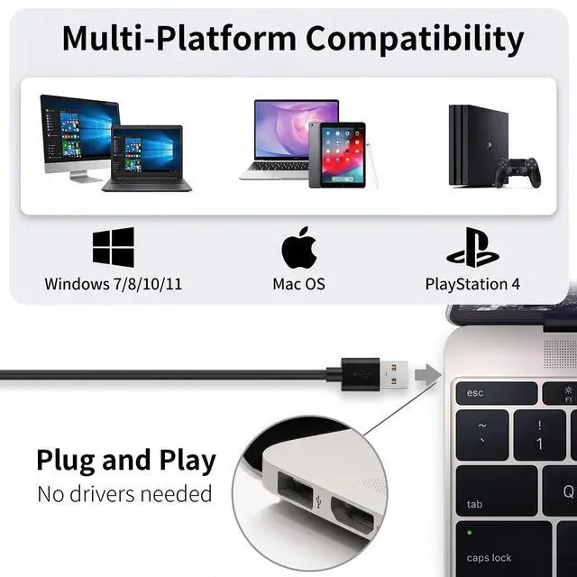 Alt view image 7 of 7 - USB Gooseneck Conference Microphone, Flexible 360° Omnidirectional Desktop Mic with Noise-Canceling, Mute Button & Volume Control, Plug & Play for Meeting, Streaming, Podcast, PC/Mac/Laptop