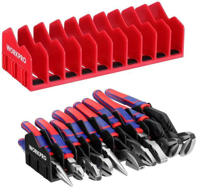 Main image of 2-Pack Plier Organizer Rack, Pliers Holder and Cutter Organizers with Non-Slip Rubber Base, 20-Slot Tool Box Organizer, Tool Drawer Organizer, Tool Storage, Plier Rack (Pliers Not Included)