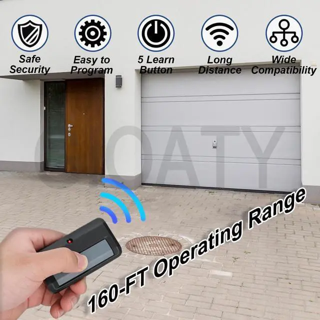 Alt view image 2 of 7 - 2 for Chamberlain Craftsman LiftMaster Garage Door Opener Remote Replacement, Replaces 891LM 893LM 893MAX 370LM 371LM 373LM 971LM 973LM, no Wait Wireless Remote Keyless Entry, Safe Security