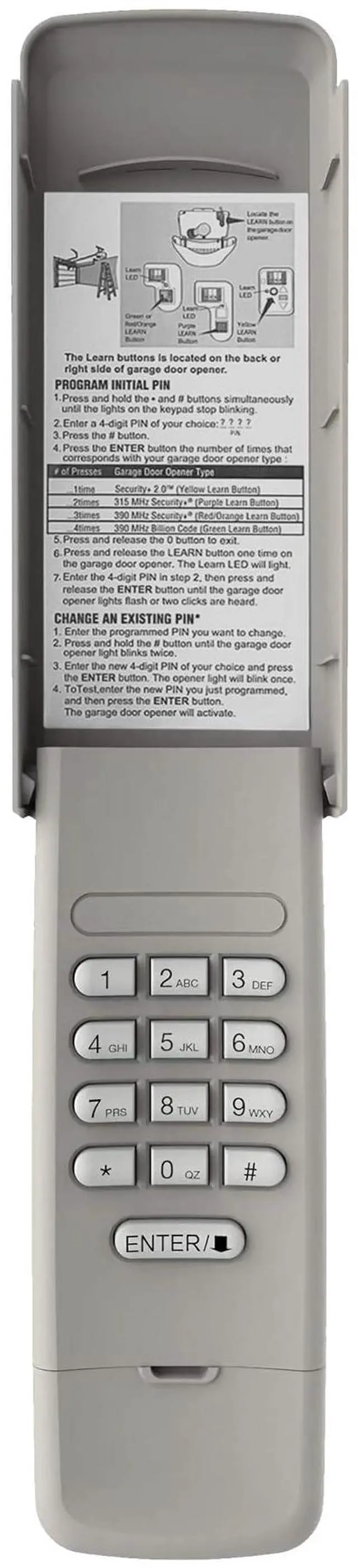 Main image of for Sears Craftsman Wireless Universal Garage Door Opener Keypad CMXZDCG440