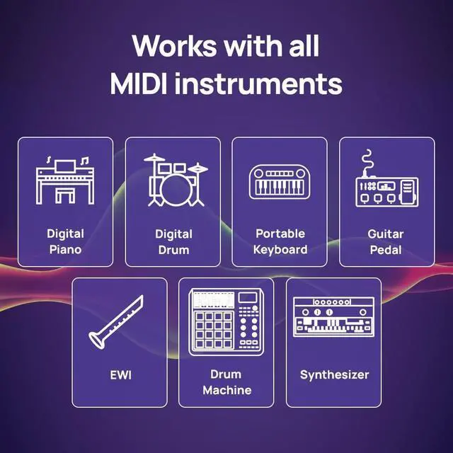 Alt view image 4 of 6 - U2MIDI Pro - High-Speed USB MIDI Cable with Filter and Mapper - Plug & Play USB-to-MIDI Interface for Computer/Laptop/PC to MIDI Instrument/Device - 6.5ft