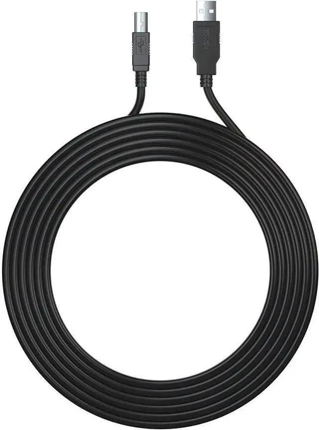 Alt view image 3 of 5 - Midi Cord Cable 12Ft Extra Long USB-2.0 Cable Type-A to Type-B High Speed for Audio Interface, Midi Keyboard, USB Microphone, Mixer, Speaker, Monitor, Instrument, Strobe Light System Mac PC