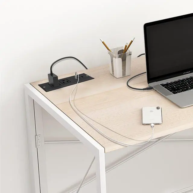 Alt view image 7 of 7 - 20W Recessed Power Strip USB C Fast Charge Desk Power Outlet Type C Flush Mounted Extension Power Plug for Conference Countertop Desktop Drawer Sofa ETL Listed (Black)