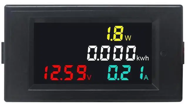 Main image of Voltmeter Ammeter DC 14-600V 20A, 4 in 1 Multimeter Panel Kwh Volt Amp Watt Meter, Digital Power Meter Energy Monitor DC Current Meter with Built-in Shunt