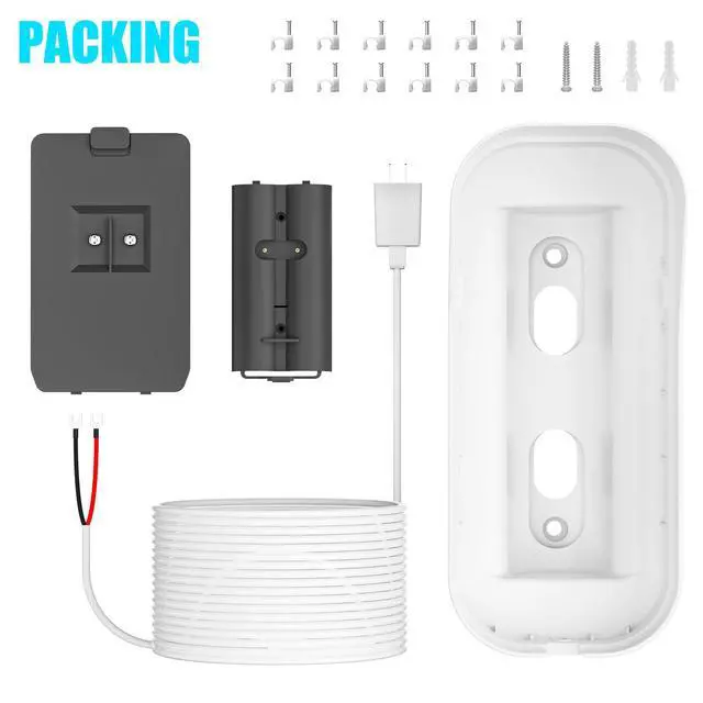 Alt view image 7 of 7 - 20FT/6M Power Adapter Kit for myQ Smart Garage Video Keypad,Weatherproof Charging Cable and Adjustable Swivel Mount,Continuous Charging Your myQ Video Keypad