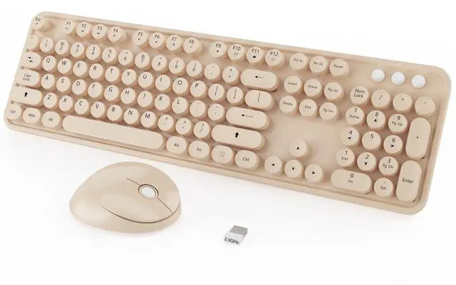 Main image of Cute Colorful Wireless Keyboard and Mouse Combo