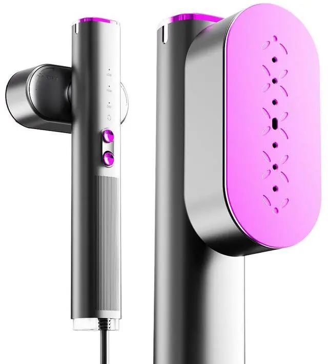 Main image of Travel Steamer for Clothes,100-240V Portable Garment Steamer, SteamerIron 2 In 1, 30s Fast Heat-up,120ml Water Tank,Large Ceramic Heat Panel,Handheld Steamer for Global Europe Traveling,Purple