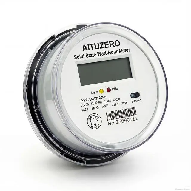 Main image of Digital Electric Sub Meters for Landlords, 120/240V CL200 Single Phase 3 Wire, Electricity Usage Meter, Power Energy Meter, kWh Sub Meter, ANSI Form 2S Electric Submeters for RV Power, Rental Units