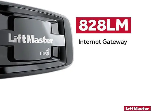 Alt view image 2 of 6 - 828LM - Internet Gateway - Only Works with Security+ 2.0 Garage Door Openers - Smart Control for MyQ-Enabled Devices Including Gate Operators -Ethernet connectivity only, Black, Plastic