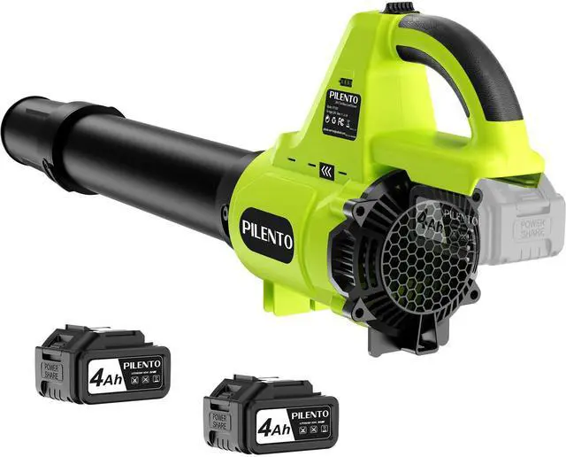 Main image of Cordless Leaf Blower with 2 x 4.0Ah Batteries and Fast Charger, 20V Lightweight Handheld Electric Blower, 3-Speed Battery Powered Blower for Patio, Driveway, Lawn Care, Dry Leaves and Light Debris