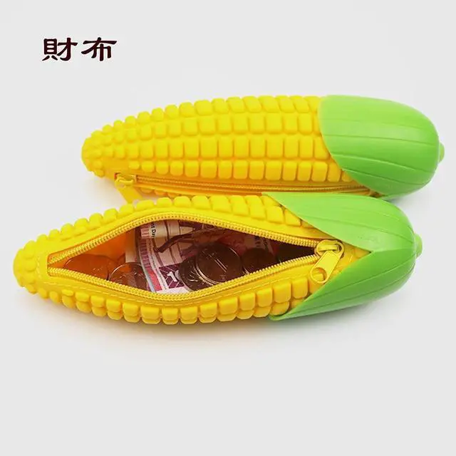 Alt view image 3 of 6 - NEW 3D Silicone Pen Pencil case Fruit Vegetable Bag Coin Purse Change Wallet