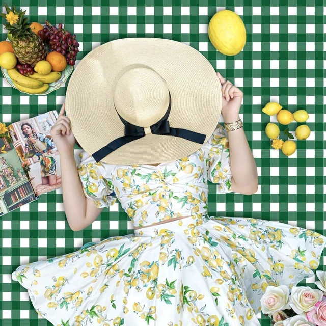 Alt view image 7 of 7 - 4 Pack Green Gingham Tablecloths, Green and White Checkered Tablecloths 86.6 x 51.2 Inches Gingham Table Covers Golf-Themed Picnic Table Covers for Birthday Party Holiday Outdoor Supplies