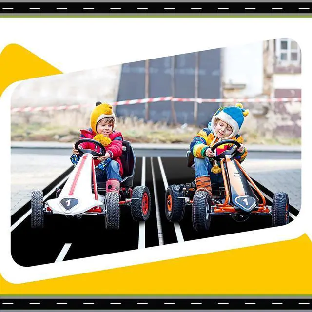 Alt view image 6 of 7 - Remagr Racetrack Floor Running Black Racer Party Decoration Mat Road Table Runner Long Racetrack Tablecloth Drag for Party (Simple Style,118 ft X 2 ft)