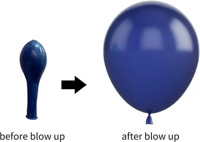 Alt view image 3 of 5 - Navy Blue Balloon Arch Kit, Navy Blue Silver White Metallic Latex Balloons Garland Kit with 4D Silver Star Foil Balloons for Graduation Birthday Baby Shower Party Supplies Decorations