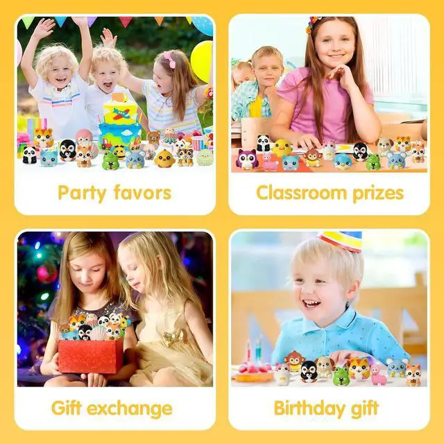 Alt view image 5 of 7 - 24PCS Squishy Party Favors for Kids - Cute Squishies Toys Bulk Animal Squishy Party Favors Birthday Goodie Bags Stuffers End of Year Student Gifts from Teacher 5th Grade Graduation Gifts
