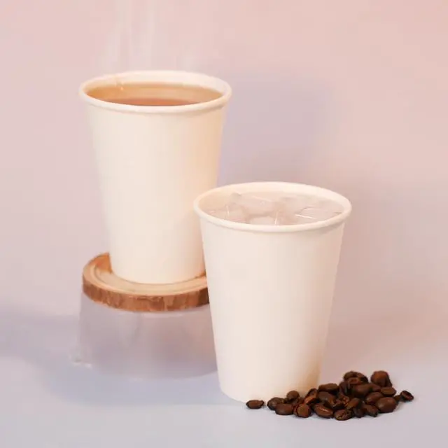 Alt view image 7 of 7 - MOUMOULIFE Coffee Cups 12 oz 100 Count Disposable Paper Coffee Cups White