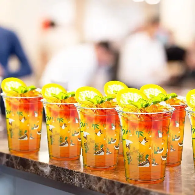 Alt view image 6 of 6 - Qinyoung 50 Pcs 16 oz Mallard Duck Cups for Mallard Duck Party Decorations Mallard Duck Baby Shower Cups Plastic Disposable Drinking Cups Hunting Birthday Party Supplies