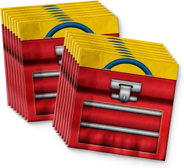 Alt view image 4 of 7 - Handyman Birthday Party Supplies - Tool Party Supplies - Carpenter Birthday Party | Tableware Set Includes Plates, Napkins and Cups | Kit for 16