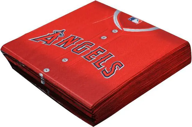 Alt view image 3 of 3 - Angels Red Luncheon Paper Napkins - 6.5" (Pack of 36) - Perfect for Baseball Themed Parties, Tailgates & Celebrations