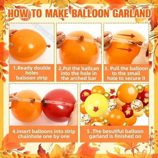 Alt view image 3 of 7 - Thanksgiving Party Supplies, Thanksgiving Party Decorations Include Thanks Giving Banner Balloons for Fall Autumn Party Decor Holiday