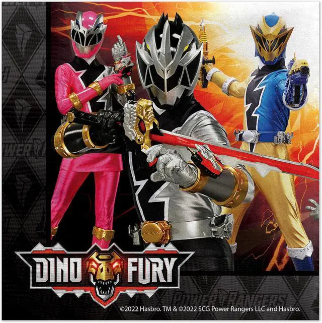 Alt view image 2 of 6 - Treasures Gifted Officially Licensed Power Rangers Party Supplies - Pack of 32 Napkins - Power Rangers Birthday Decorations - 6.5in x 6.5in Paper Napkins