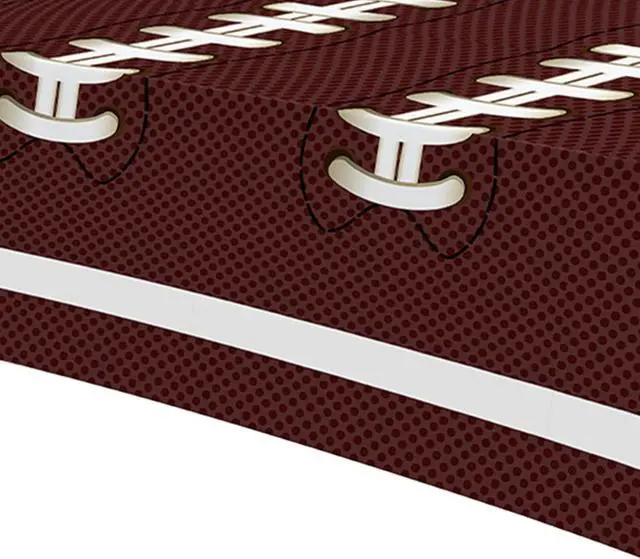 Alt view image 4 of 7 - Srua Don 4 Pack Football Party Decorations Tablecloth, Football Party Supplies Table Cover, Football Table Decorations for Birthday Baby Shower Touch Down Game Day (86in x 55in)