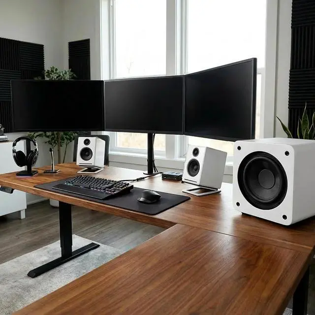 Alt view image 4 of 7 - Audioengine A2+ Wireless Computer Speakers Bluetooth Desktop Speakers