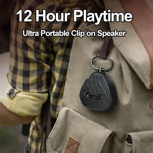 Alt view image 2 of 5 - OontZ Angle Clip Portable Bluetooth Speaker, 5W, 12-Hour Playtime, IPX7
