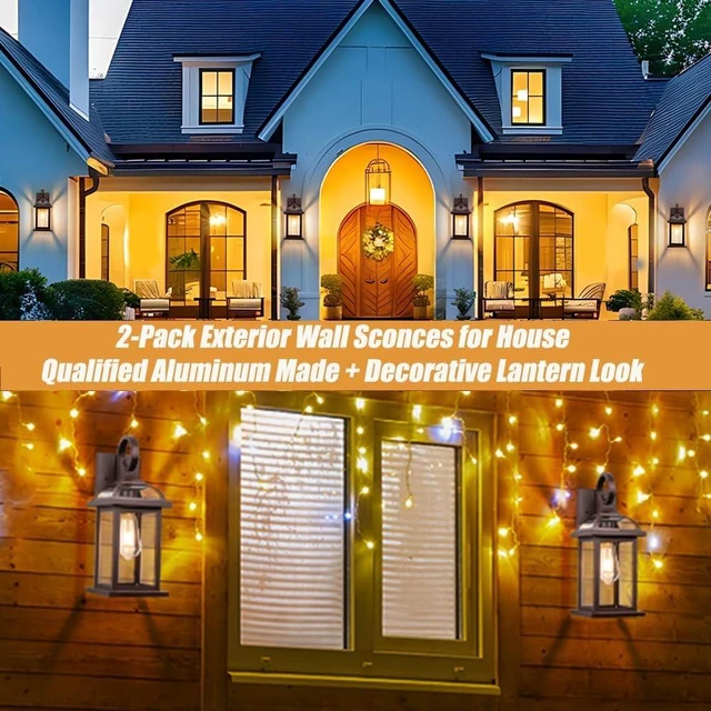 Alt view image 5 of 7 - Bronze Exterior Lighting Fixtures Anti-Rust Aluminum