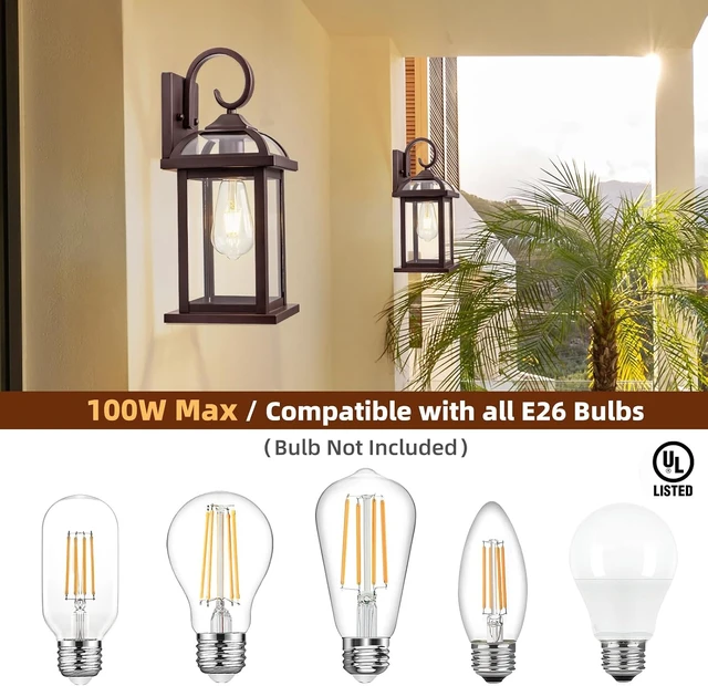 Alt view image 6 of 7 - Bronze Exterior Lighting Fixtures Anti-Rust Aluminum