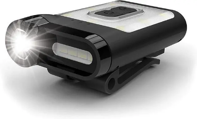 Main image of Claymore Capon 65A+ Black Ultra-Light Clip-On Cap Light USB-C Rechargeable 230LM LED Compact Headlamp | 3 Modes IP54 Water-Resistant Up to 19 Hrs Runtime for Camping, Running, Outdoor