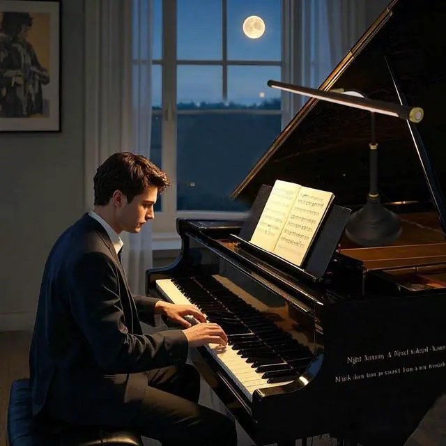 Alt view image 2 of 7 - HomeFocus Piano Light,Piano Lamp,Music Lamp,Eye-Care Reading Light,Desk Lamp,Black