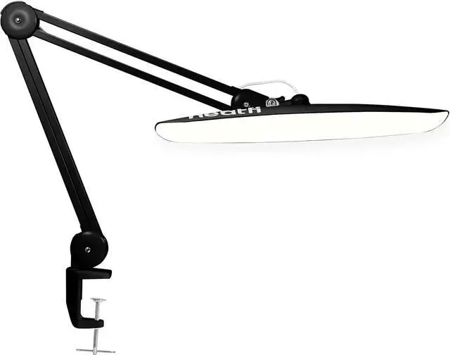Main image of Neatfi XL 2200 Lumens 20W LED Desk Lamp with Clamp Adjustable Color Temperature | 4-Level Dimmable Light | Home Office, Crafts & Workbench | 20-Inch Wide Head (Black, CCT with Clamp)