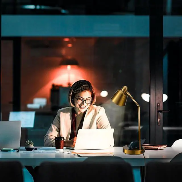Alt view image 6 of 7 - Anxingtools LED Desk Lamp with Dual USB Charging Ports, 100% Metal, 270° Swivel Arms, Soft White Light (3000K), Bedside Reading Lamp, Home Office Lamp(Golden)