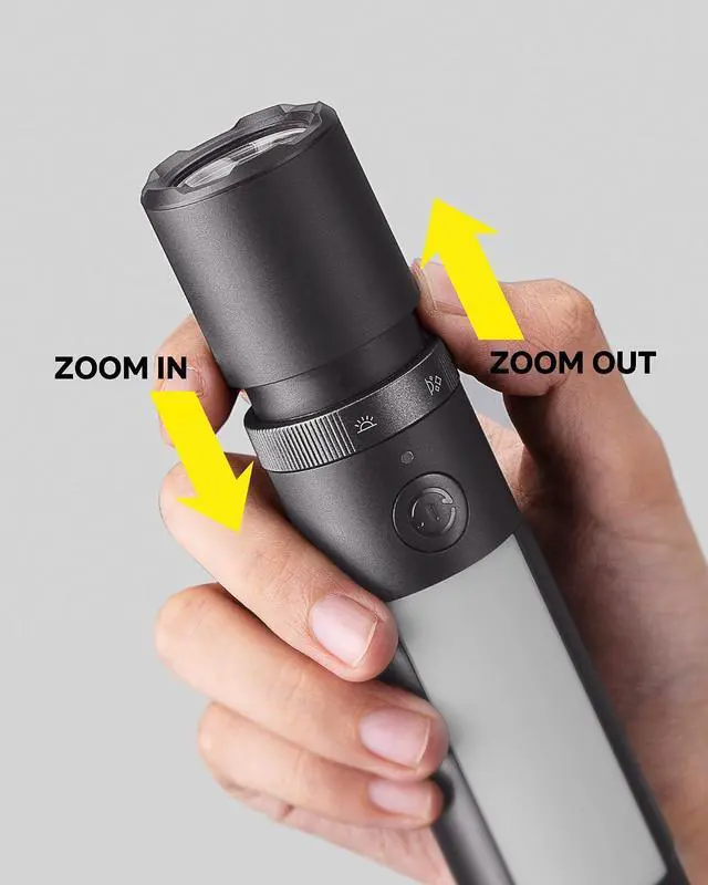 Alt view image 5 of 7 - HOTO Emergency Flashlight Rechargeable, Magnetic LED Flashlight High Lumens with Window Glass Breaker Seatbelt Cutter, Zoomable Car Work Flash Light for Car Repair, Camping, Emergency