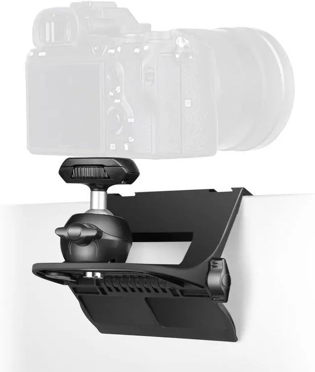 Main image of RAUBAY CM01 Monitor Top Camera Mount Clamp, Hanging Webcam Stand with 1/4" Screw, Suitable for Flat-Screen Monitors, for Live Stream, Video Conferencing, YouTube, TikTok, etc.