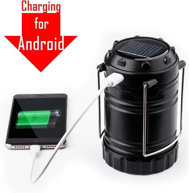 Alt view image 6 of 7 - 4 Pack Solar Lantern Camping Essentials Lights, LED USB Rechargeable Flashlight for Power Outages, Battery Powered Magnetic Base Operated Lamp for Emergency, Survival Gear and Supplies for Hurricane