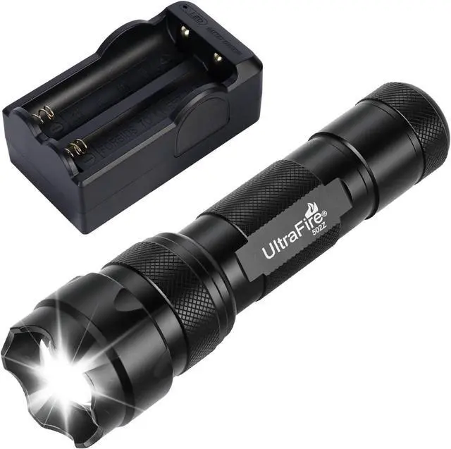 Main image of ULTRAFIRE 1200 High Lumen Single Mode Tactical Flashlight, Zoomable Mini LED Handheld Flashlight IPX65 Waterproof, Small Bright Pocket Light for Camping, Hiking, Emergency (502z)
