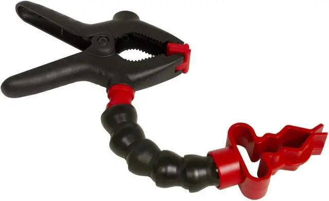 Main image of Lisle 70450 Flashlight Holder with Clamp, Black, Red