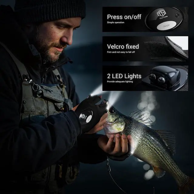 Alt view image 5 of 7 - ThxToms LED Flashlight Gloves for Men, Christmas Birthday Gift for Dad | Hands-free LED Gloves with Dual Bright Lights, Ideal Christmas Stocking Stuffer for Men, Dad, Husband, Camping and Repair Use