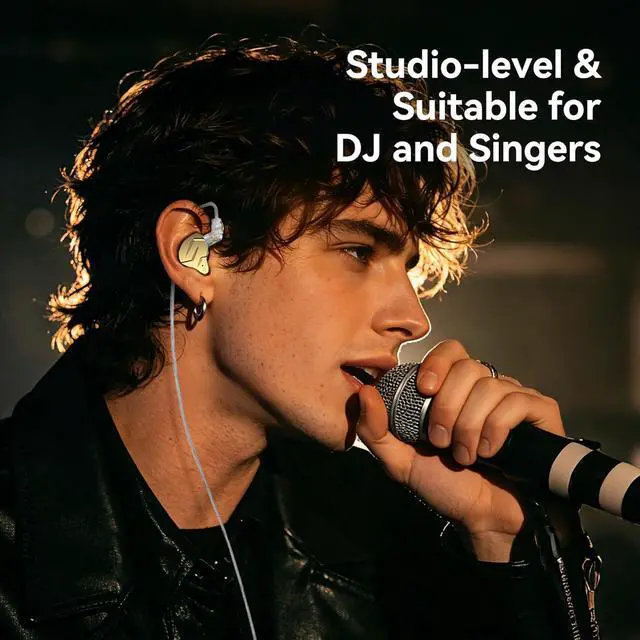 Alt view image 3 of 7 - KZ ZSN PRO X Gaming Earbuds, HiFi in Ear Monitor IEM Headphones,1BA 1DD Earbud Headphone Dual Driver Drummer Musician Earphone Stereo Headset with Removable C Pin Cable for Church (NO Mic,Dark Black)