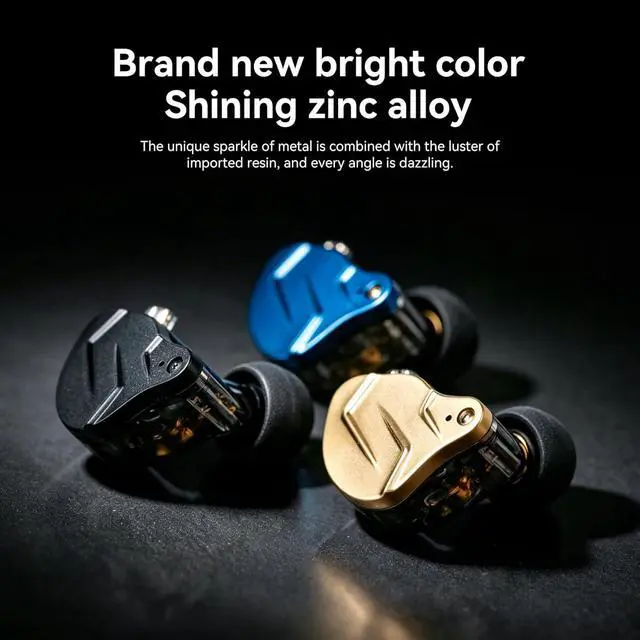 Alt view image 7 of 7 - KZ ZSN PRO X Gaming Earbuds, HiFi in Ear Monitor IEM Headphones,1BA 1DD Earbud Headphone Dual Driver Drummer Musician Earphone Stereo Headset with Removable C Pin Cable for Church (NO Mic,Dark Black)
