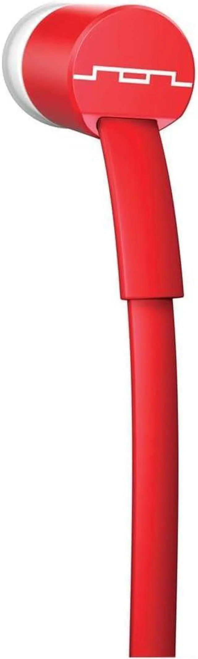 Main image of SOL REPUBLIC Jax Wired 1-Button In-Ear Headphones, Android Compatible, Tangle Free Cable, In-Ear Noise Isolation, 4 Ear Tip Sizes, Great For Calls, 1112-33 Red