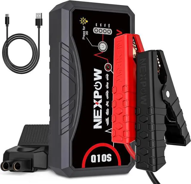 Main image of NEXPOW Car Jump Starter 2026 Upgraded Car Battery Jump Starter Pack 3000A Peak for Up to 9.0L Gas and 7.0L Diesel Engine 12V Auto Battery starter Jumper Cables Portable Lithium Jump Box with USB QC3.0